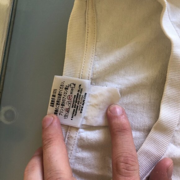 Bape White Graphic Tee - Picture 3 of 7